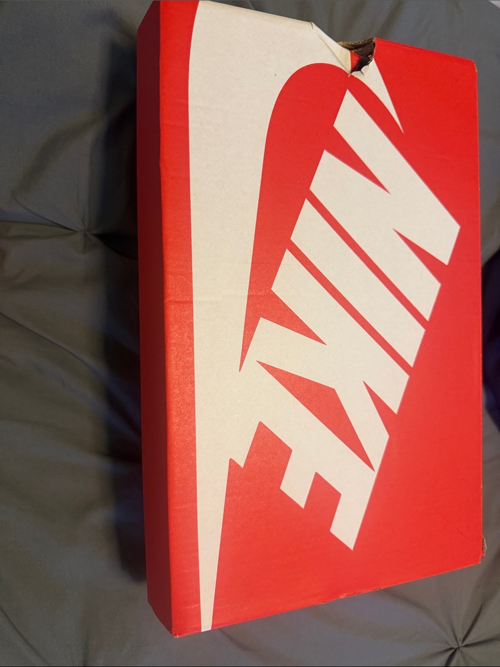 Nike Red and White Iconic Swoosh Poster